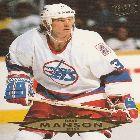 Dave Manson - Winnipeg Jets NHL Hockey Card Collection - Picture 4 of 4